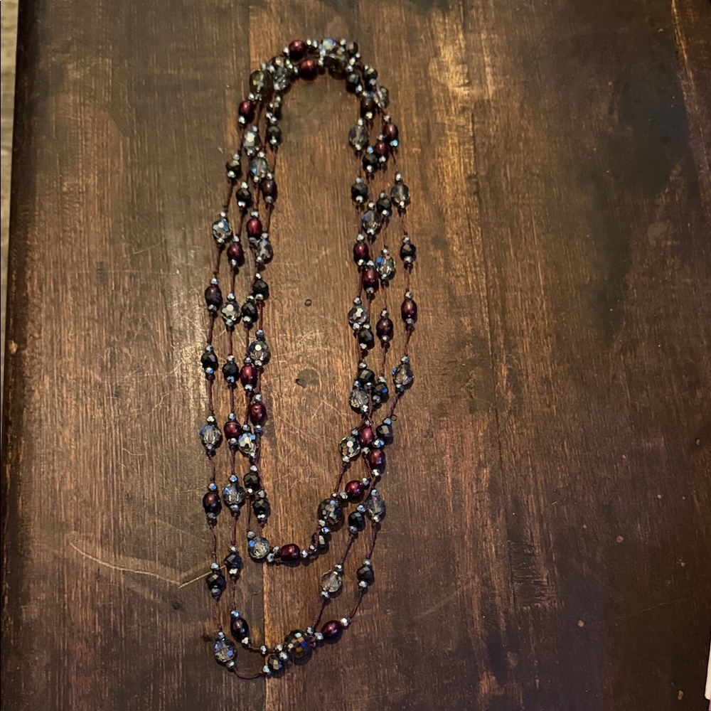Elegant Multi-Strand Beaded Necklace